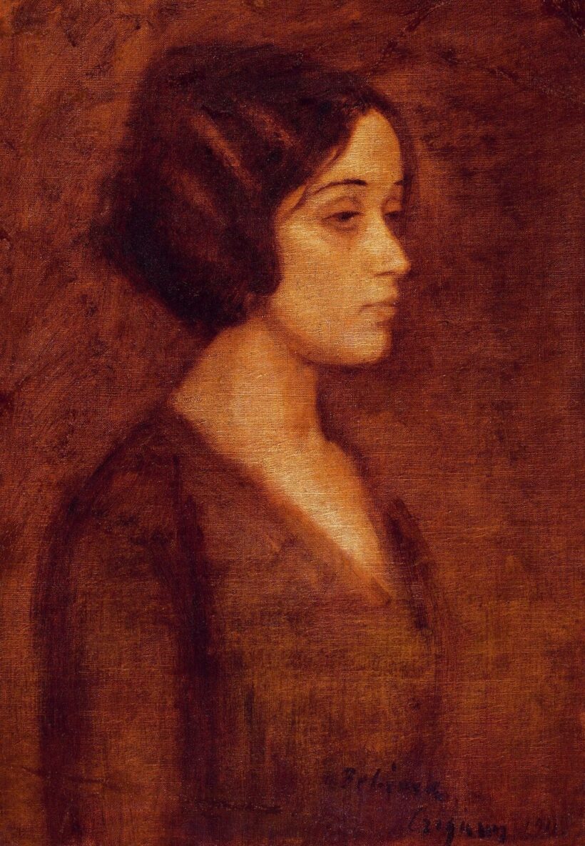 Czigány Dezső:Álmodozó fiatal hölgy, 1911