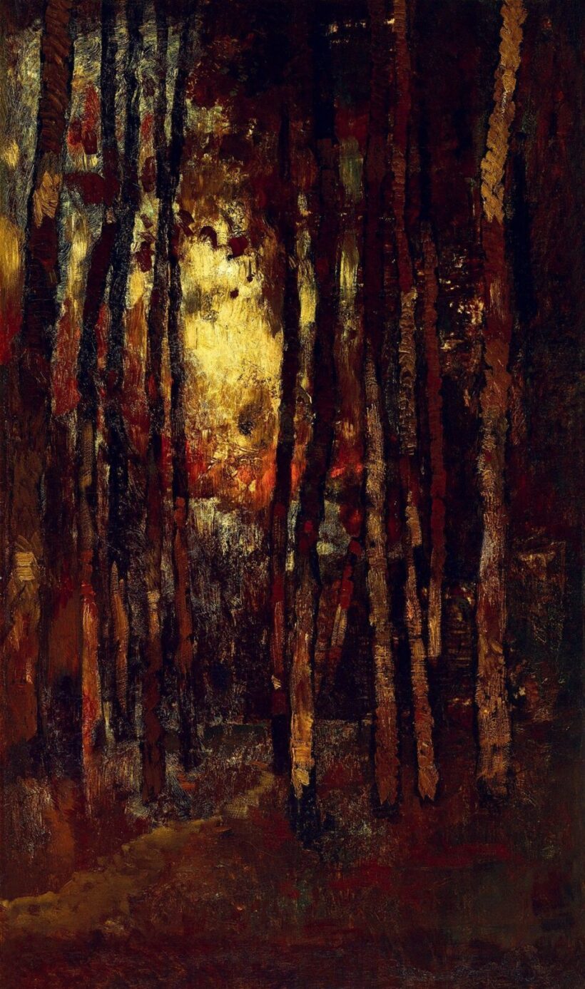 Paál László:Naplemente az erdőben (Tavaszi este Aaperwaldban), 1871 - Image 2