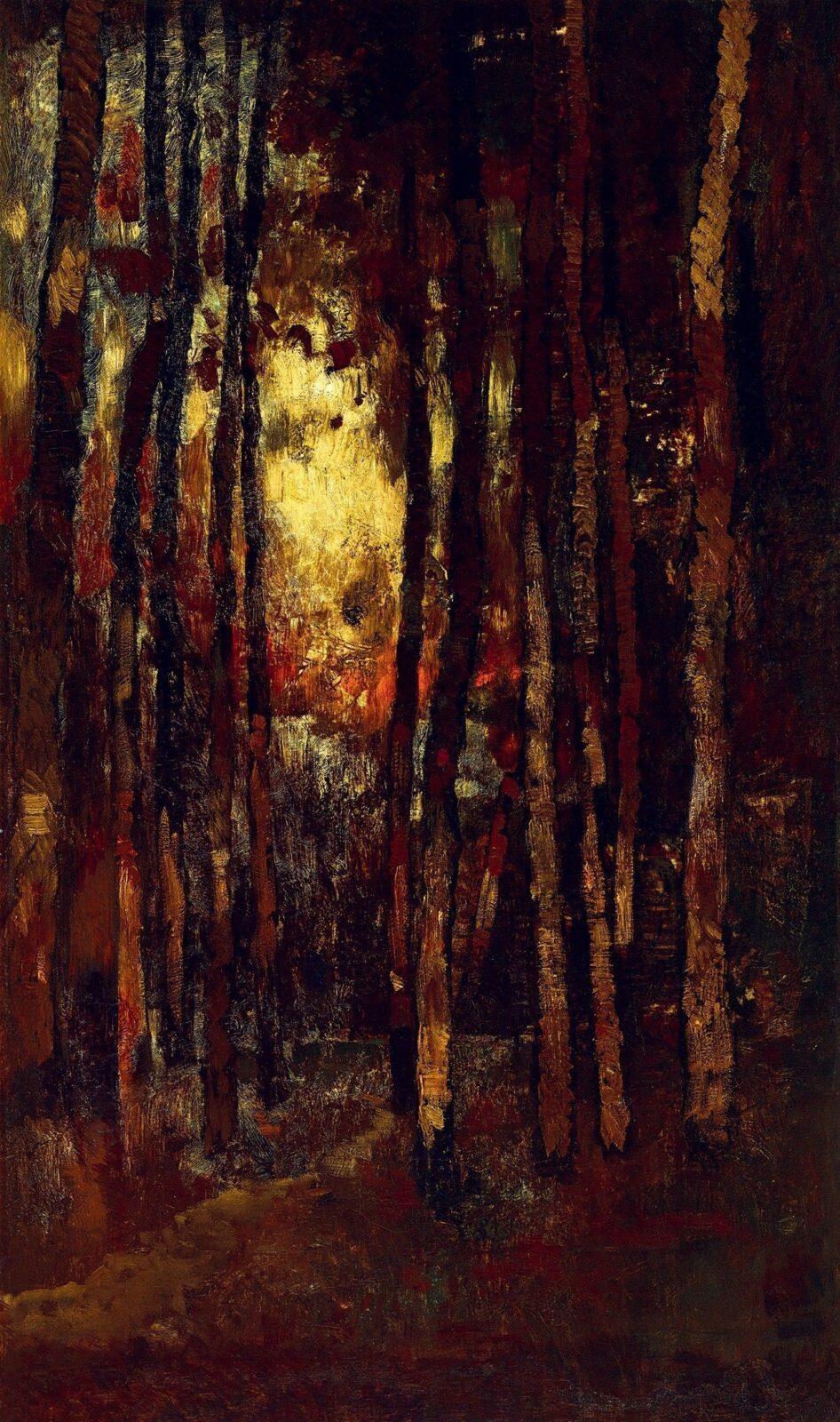 Paál László:Naplemente az erdőben (Tavaszi este Aaperwaldban), 1871 - Image 2
