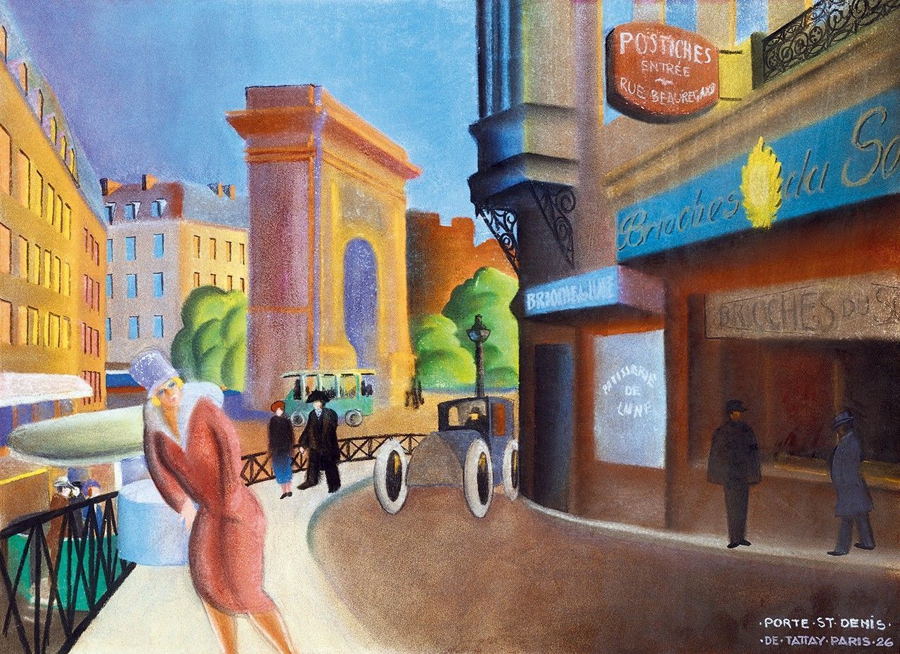 Tattay Ilona:Porte St. Denis, Párizs, 1926