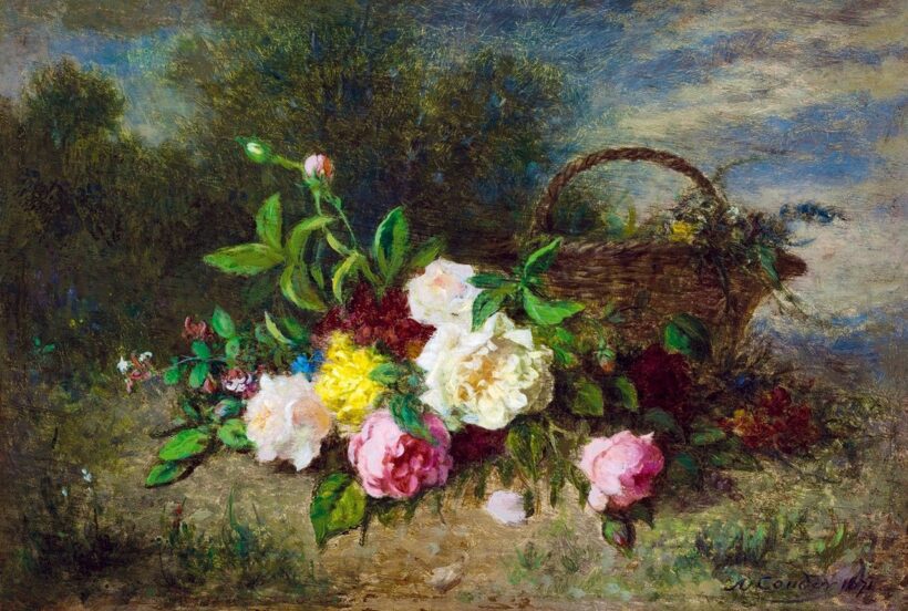 Jean Alexander-Remy Couder :Csendélet rózsákkal, 1871
