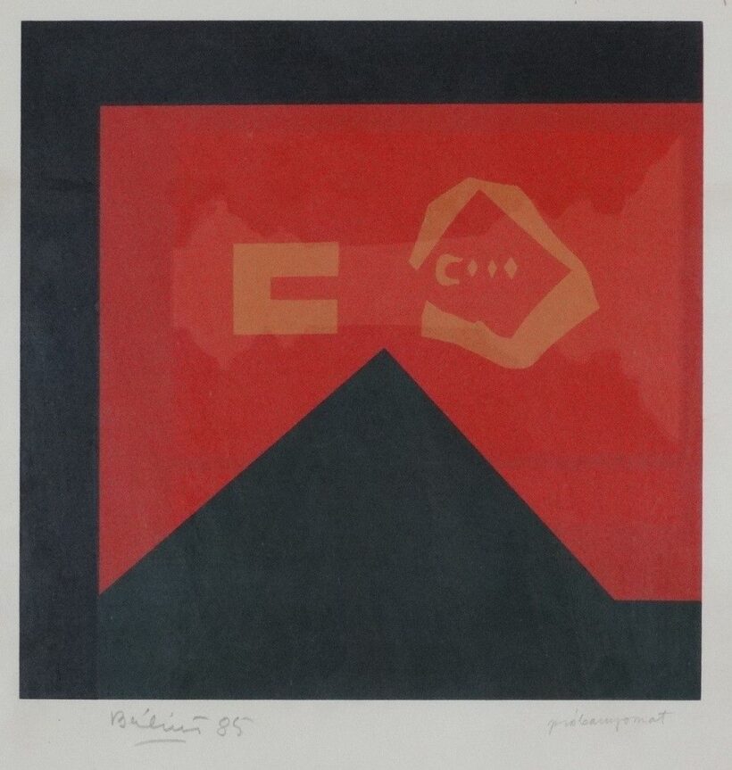 Bálint Endre (1914 - 1986): Kompozíció, 1985