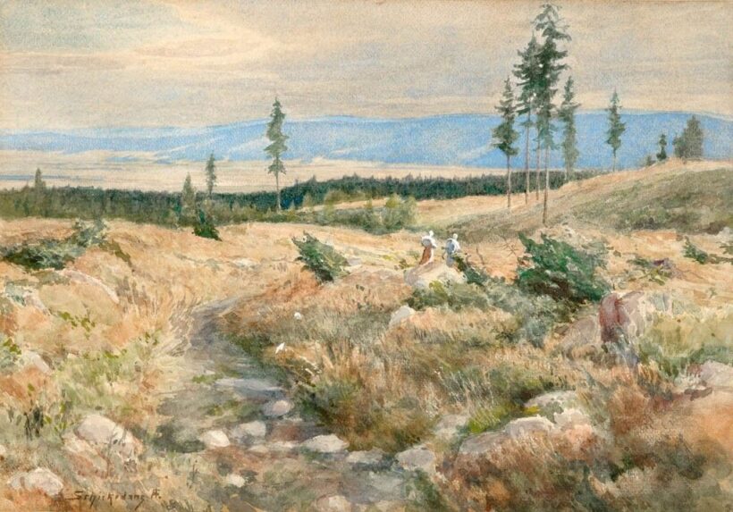Schickedanz Albert (1846-1915): Tavaszi táj
