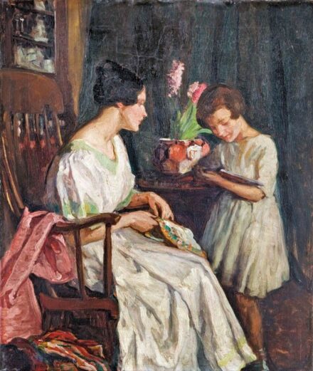 Hadzsy Olga (1880-?): Anya gyermekével, 1916