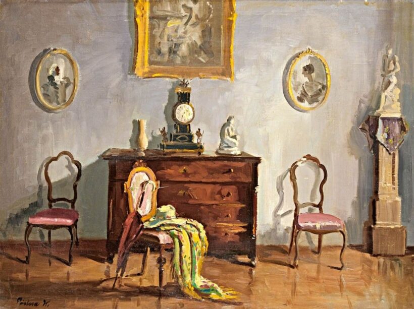Pádua Kálmán (1885-1958): Szobabelső