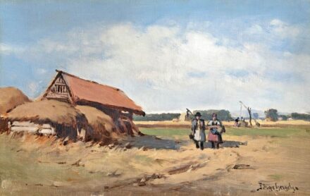 Pörge Gergely (1858-1930): Tanyarészlet