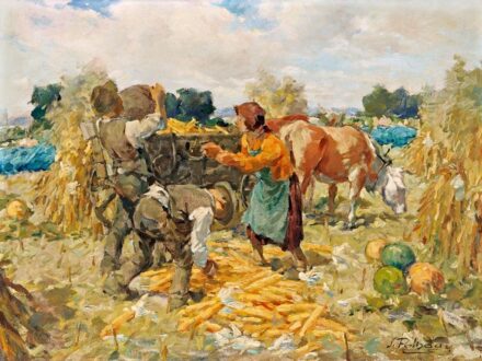 Pálnagy Zsigmond (1896-1959): Kukoricaszedés
