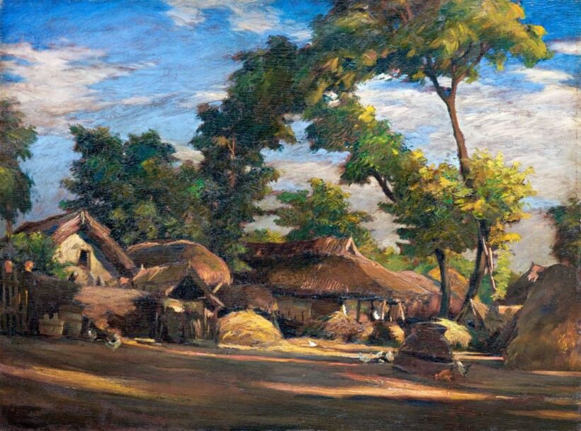 Meilinger Dezső (1892-1960): Utolsó napsütés Tiszatarján