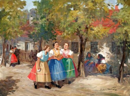 Gyertyáni Németh Gyula (1892-1946): Falusi tere-fere