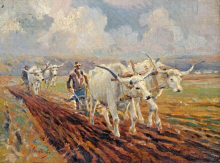 Cserna Károly (1867-1944): Tavaszi szántás