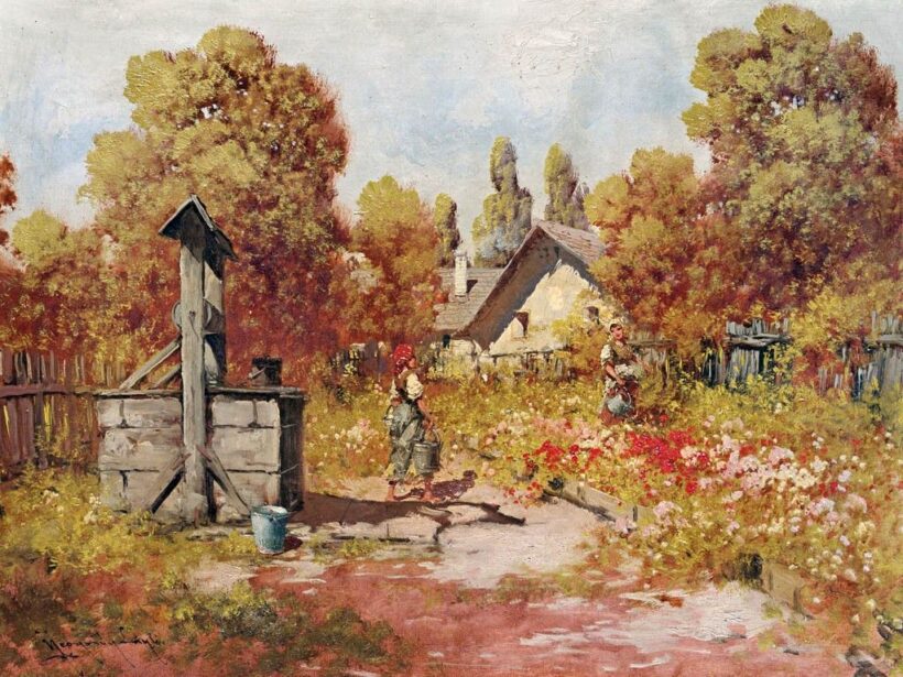 Neogrády László (1896-1962): Virágoskertben