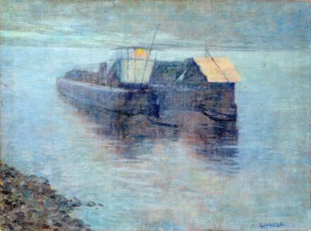 Widlizka, Leopold (1870-1940): Bárka alkonyatkor