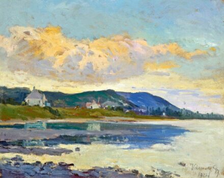 Várady Gyula (1866-1929): Vízparti részlet, 1927