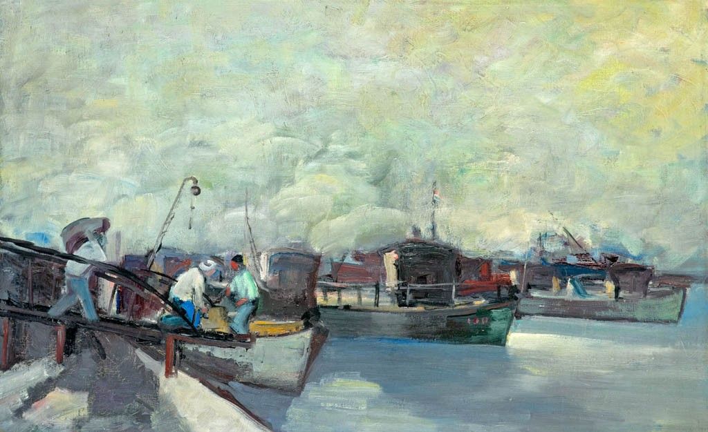 Magyar festő, 20. sz. eleje : Kikötőrészlet