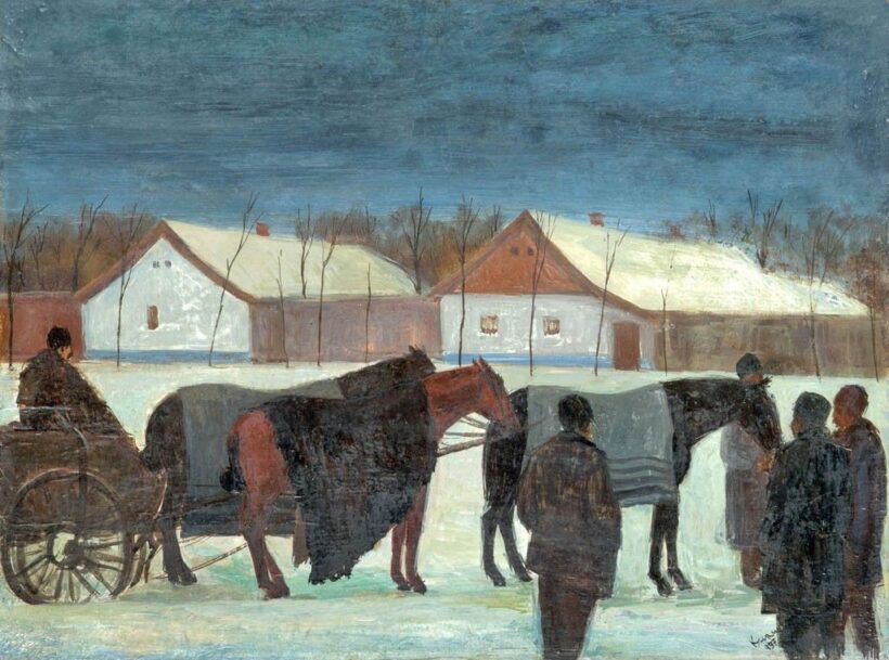 Kurucz D. István (1914-1996): Lóvásár, 1979