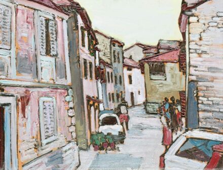 Tenk László (1943: Mediterrán utcarészlet