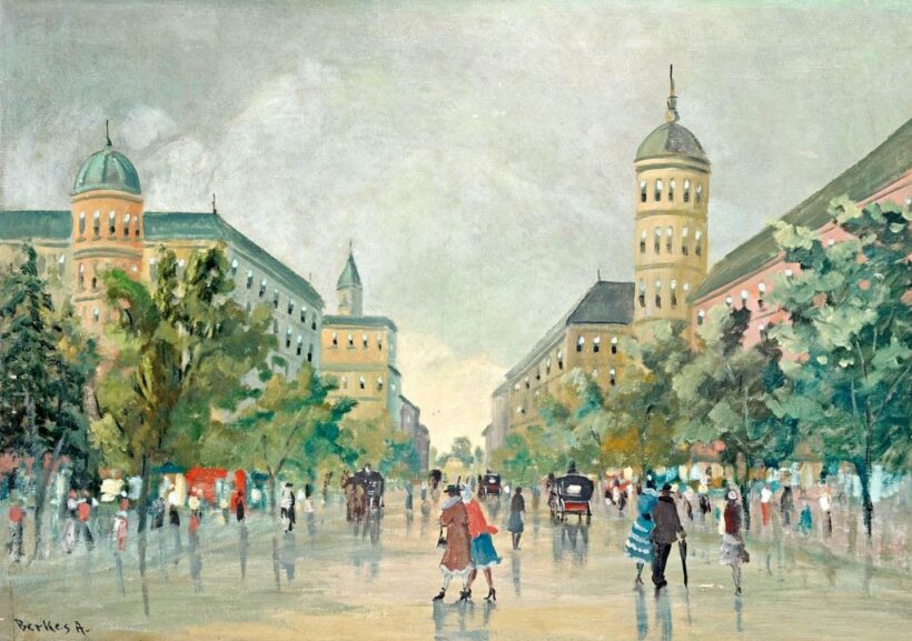 Berkes Antal (1874-1938): Nagyvárosi részlet