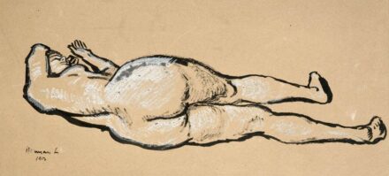 Herman Lipót (1884-1972): Fekvő akt, 1917