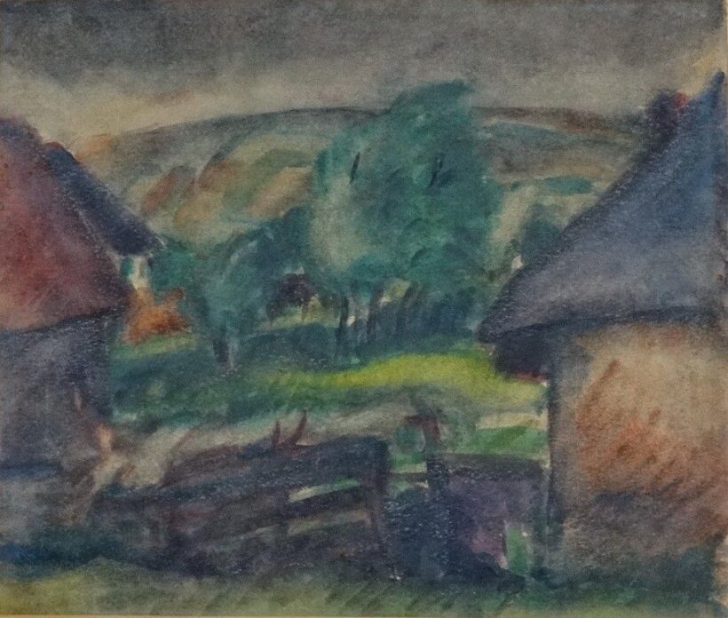 Derkovits Gyula (1894 - 1934): Táj, 1921 (bírálati szám: 1620/1954.)