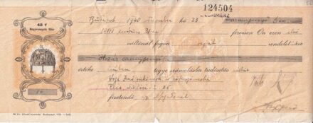 47-582 1940. 500 aranypengős váltó/ Pécs