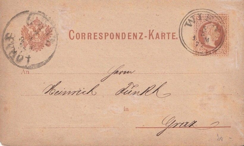 47-535 1900 2kr levelezőlap "WIEN"- "GRAZ"