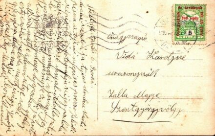 47-70 1916. április 6. katonai képeslap Zala megyébe 5 filléres bélyeggel