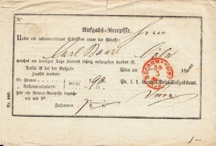 47-1218 1894 Feladvevény "Köln"