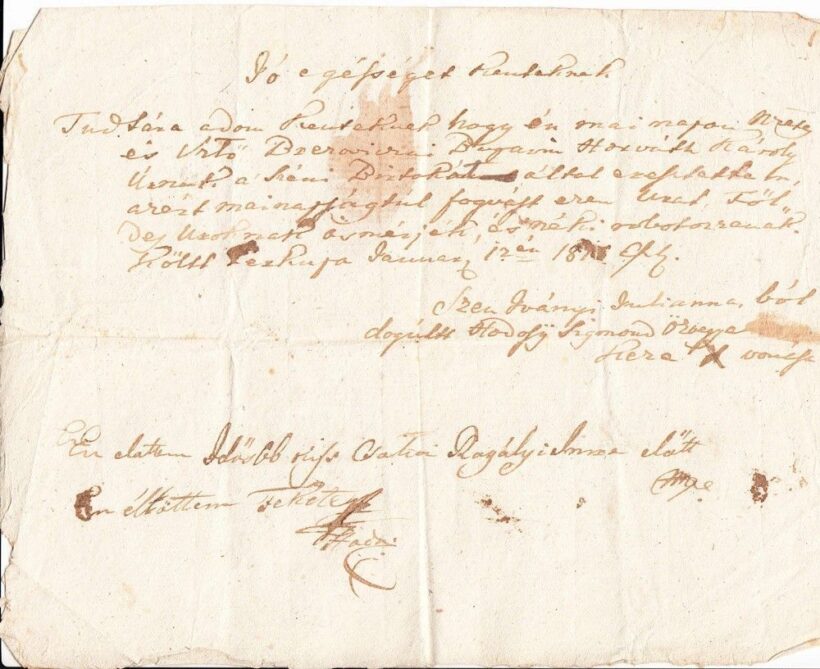 47-1563 1815 Adakozó levél