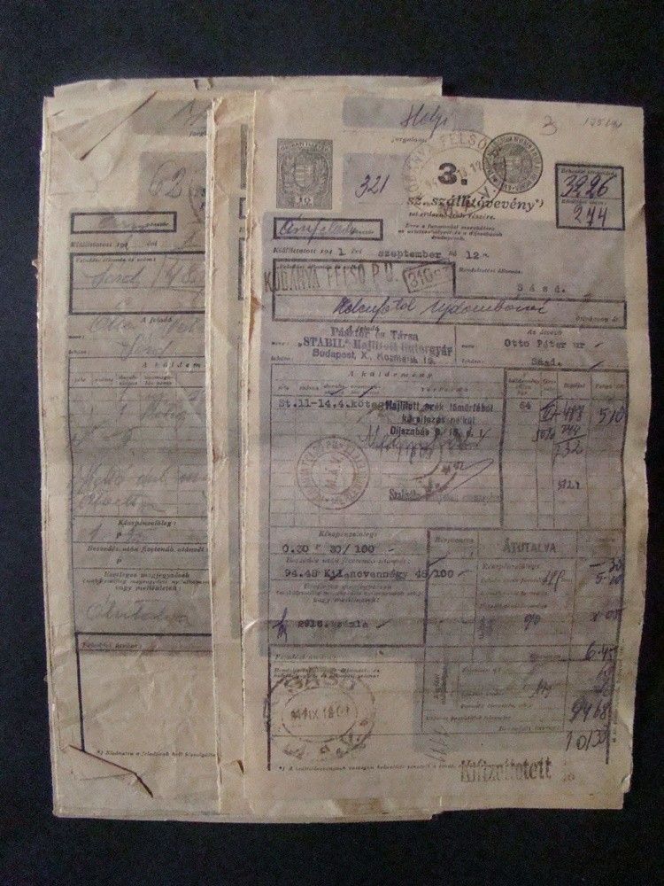 47-1023 22 db vasuti szálítóvény