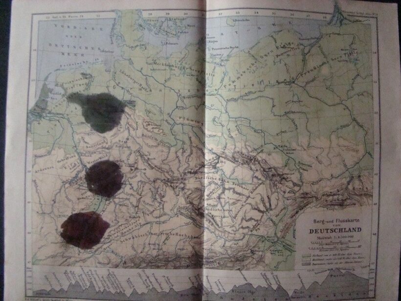 47-1653 cca 1940 Az NSDP álltal kiadott és viaszpecséttel, és sorszámal ellátott Németország térképe - Image 2