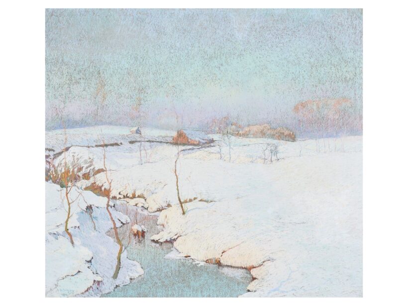 Saegher, Romain de: Téli táj (1906)