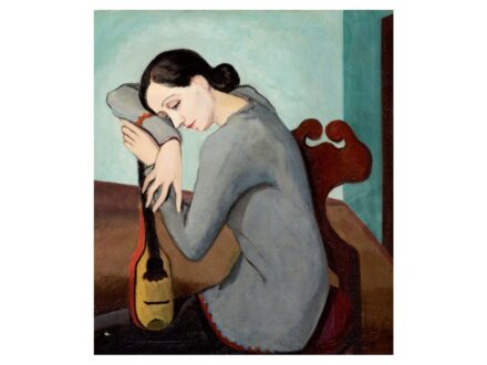 B. Wellisch Margit: Lány mandolinnal (Nő gitárral), 1930 körül