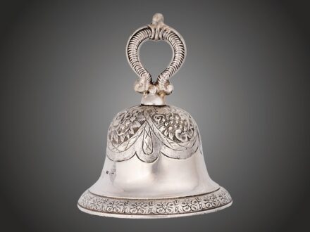 Bécsi biedermeier csengő, ezüst, 75 g.