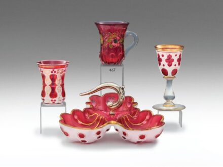 Biedermeier emlékpohár