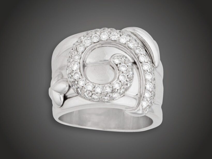 Gyűrű, La Nouvelle Bague, 750 au, 57 bril. cca. 1,0 ct, 18,7 g