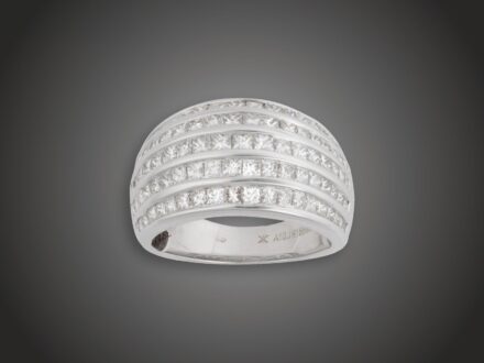 Gyűrű, 585 au, 96 bril. 2,765 ct, 9,4 g