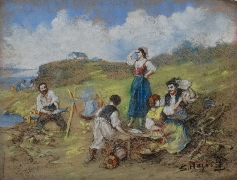 S. Hajós B. jelzéssel: Halászléfőzők