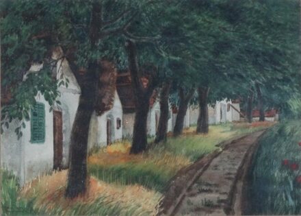 Muhoray Mihály (1898 -1969): Pince sor, 1950