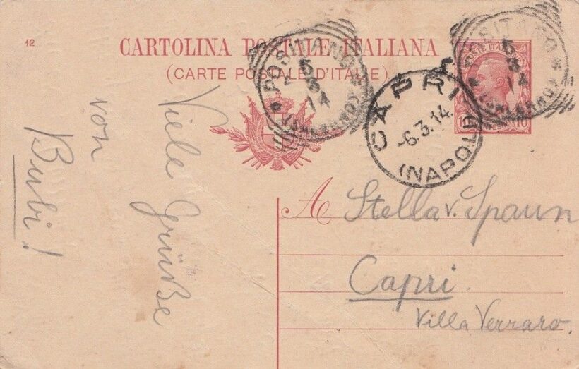 48-733 1914. Levelezőlap "Positano" - " Capri"