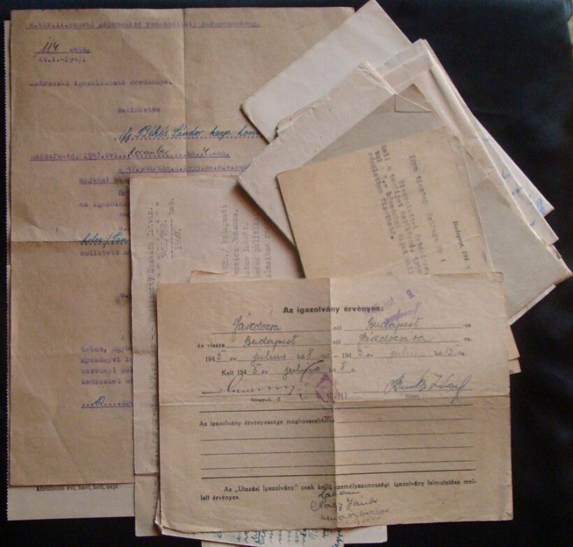 48-614 1929-1947 Békés Sándor budapesti lakos íratai, benne katonai és mágán íratai