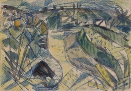 Gadányi Jenő (1896-1960): Konstruktív táj, 1945