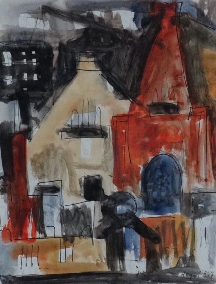 Hegyi György (1922 - 2001): Szentendrei házak, 1947