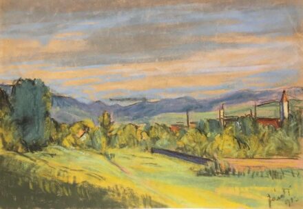 Jándi Dávid (1893-1944): Nagybányai táj, 1929