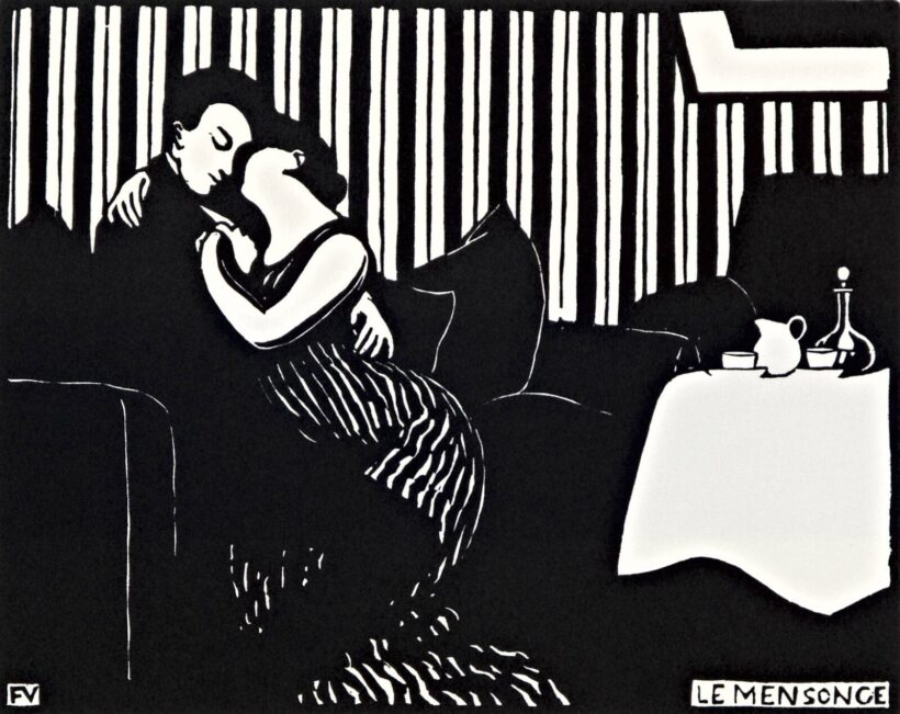 Felix Vallotton (Lausanne, 1865 - Párizs, 1925) - Hazugság, (1897)