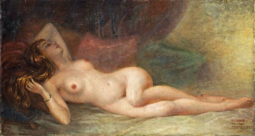 Helbing Aranka (Budapest, 1898 - 1974) - Fekvő női akt, 1933