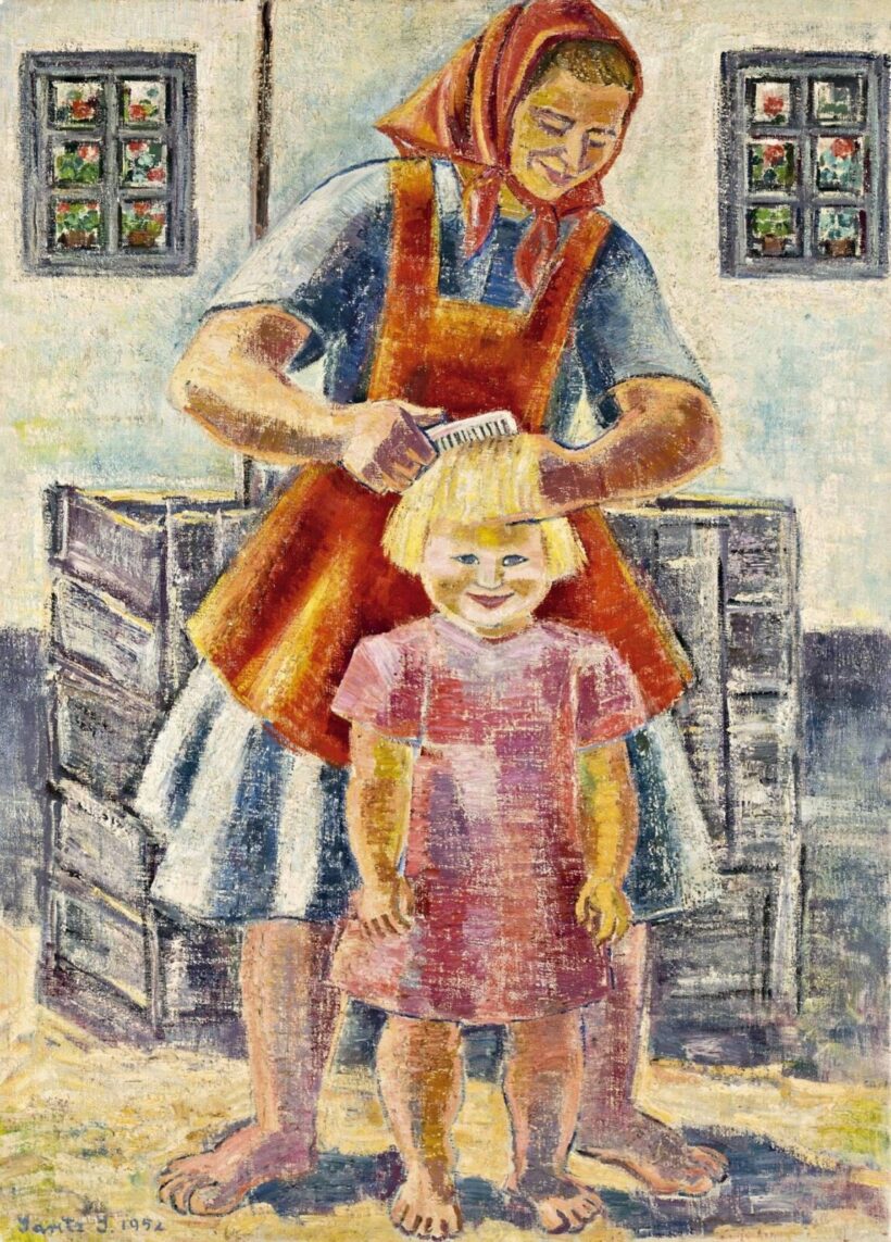 Járitz Józsa (Budapest, 1893 - 1986) - Szépítkezés, 1952