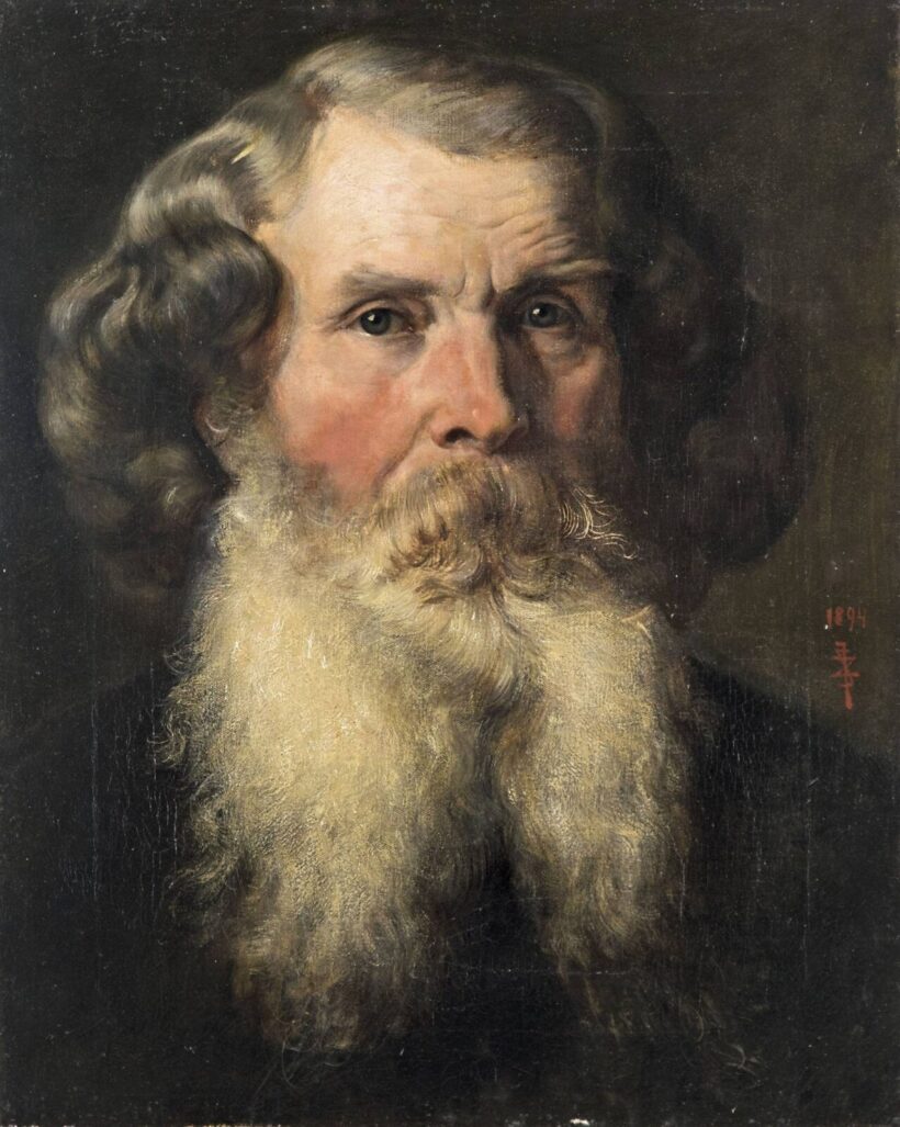 Zsolnay Júlia (1856 - 1950) - Zsolnay Vilmos arcképe, 1899