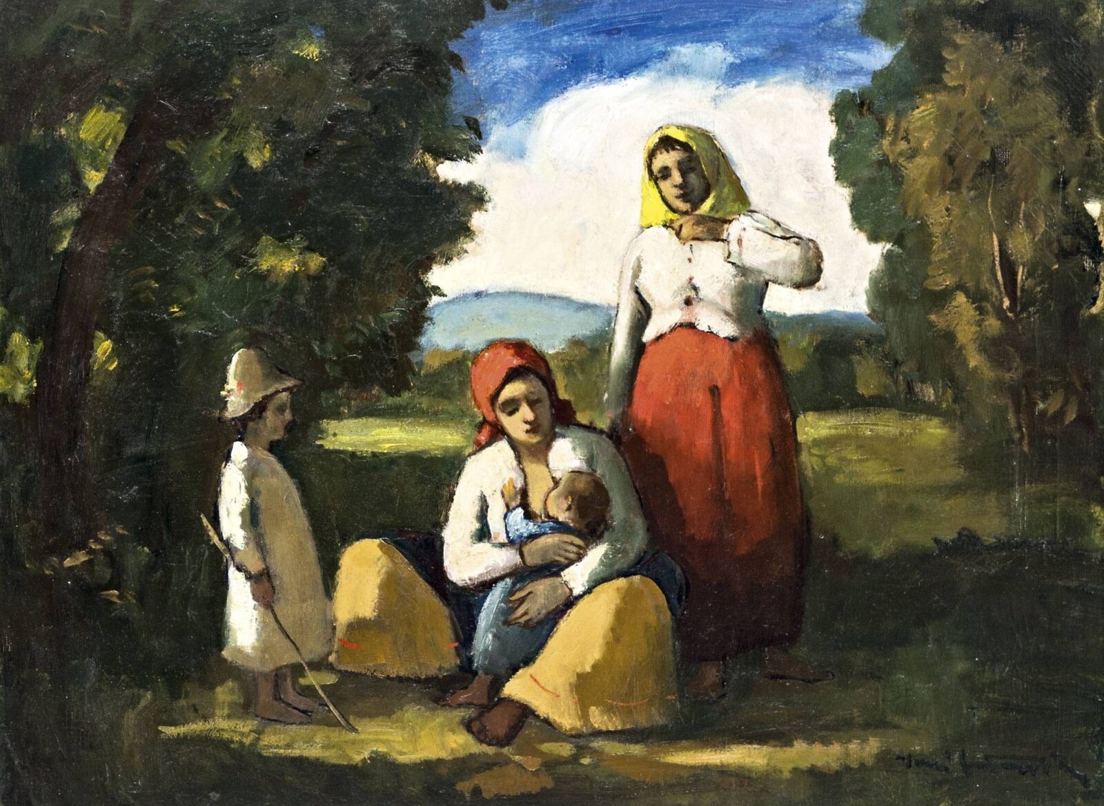 Iványi - Grünwald Béla (Som, 1867 - Budapest, 1940) - Erdőszélen