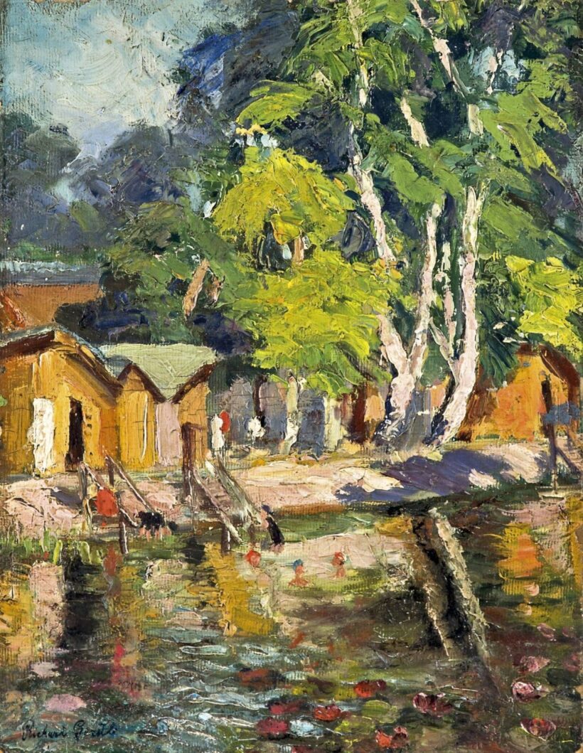 Richard Gerstl jelzéssel, 1900 körül - Strand