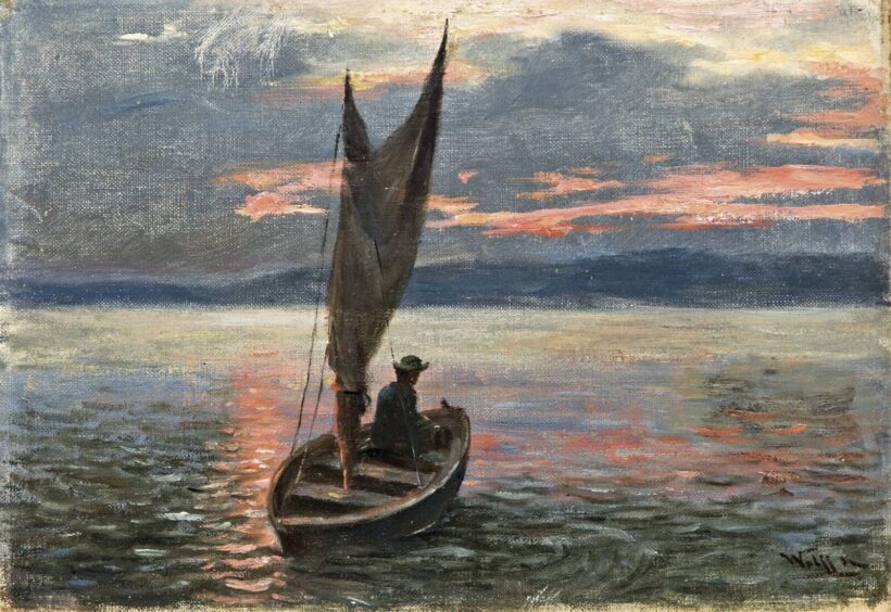 Wolff Károly (Pankota, 1869 - ?) - Vitorlás a tengeren
